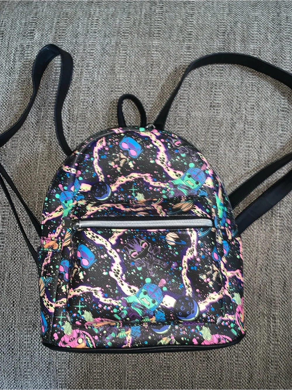 Funko Marvel Infinity Saga Blacklight Backpack nwot